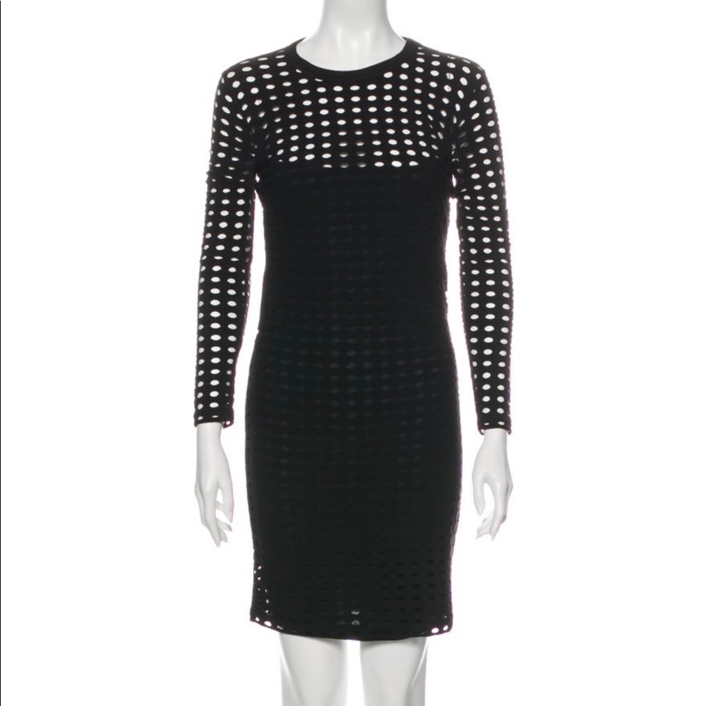 Alexander wang cutout black dress
